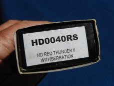 NOS/NIB HARLEY DAVIDSON HD RED THUNDER II W/ SERRATION NEW IN BOX KNIFE, HD0040. GERMAN MADE!