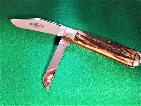  SAMBAR STAG (PREMIUM) REAT EASTERN CUTLERY NORTHFIELD #86 OIL FIELD JACK POCKET KNIFE NIT