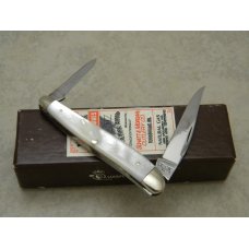 Schatt & Morgan Titusville PA Mother of Pearl 052146 Half Whittler Knife in Box c.2005
