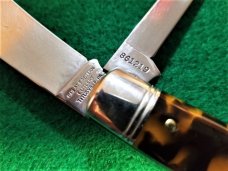 TORTOISE SHELL GREAT EASTERN CUTLERY NORTHFIELD #86 OIL FIELD JACK POCKET KNIFE NIT