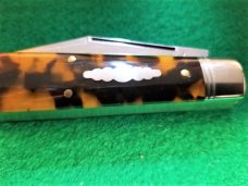 TORTOISE SHELL GREAT EASTERN CUTLERY NORTHFIELD #86 OIL FIELD JACK POCKET KNIFE NIT