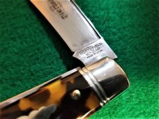 TORTOISE SHELL GREAT EASTERN CUTLERY NORTHFIELD #86 OIL FIELD JACK POCKET KNIFE NIT