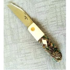 Vincenzo Balistreri Custom Red Arrow, 4" clsd Native pattern, Liracarta scales ivory bolsters/shield