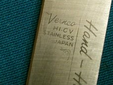 VINTAGE VERNCO HICV STAINLESS JAPAN FOLDING CURTIS DURA TORO AD POCKET JACK KNIFE KNIVES OLD