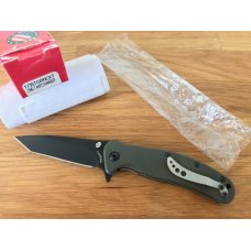 Kershaw Zing (1735TGRNCKT) Black Tanto Blade, Green G10 Handle, Discontinued, R J Martin Design, New