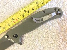 Kershaw Zing (1735TGRNCKT) Black Tanto Blade, Green G10 Handle, Discontinued, R J Martin Design, New