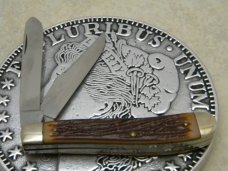 Camillus New York USA 29 Jigged Delrin Slimline Trapper Farmers Jack Knife