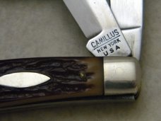 Camillus New York USA 29 Jigged Delrin Slimline Trapper Farmers Jack Knife