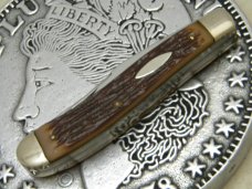 Camillus New York USA 29 Jigged Delrin Slimline Trapper Farmers Jack Knife