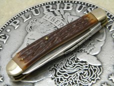 Camillus New York USA 29 Jigged Delrin Slimline Trapper Farmers Jack Knife