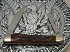Case XX USA 2 Dot (1998) NKCA Youth Knife Bone 62109X  SS Baby Copperhead