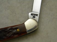 Case XX USA 2 Dot (1998) NKCA Youth Knife Bone 62109X  SS Baby Copperhead
