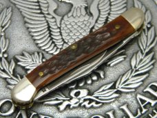 Case XX USA 2 Dot (1998) NKCA Youth Knife Bone 62109X  SS Baby Copperhead