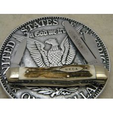 Kissing Crane Robt Klaas Solingen Germany NKCA 1980 Stag Stockman Knife