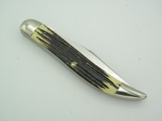 Queen Cutlery Co. #46 Fish Knife in Winterbottom Bone: 5 ” closed;