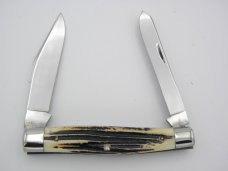 Queen Cutlery #52 Moose Pattern Winterbottom bone:  4 3/8” closed, circa 1961