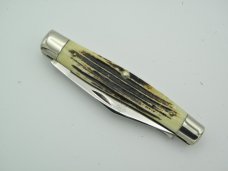 Queen Cutlery #52 Moose Pattern Winterbottom bone:  4 3/8” closed, circa 1961