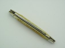 Queen Cutlery Co. #64 Sleeveboard Pen  with file blade in Winterbottom Bone: 3 1/4” closed