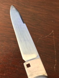 Vintage 1960's Bargeon Stiletto With Bail, 8 1/2 Inch, Red Dot Safety, Used  
