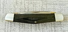 Jeff Mitchell Custom Muskrat Knife,slip, .3.75",Cpm-154,black linen micart,filework, clip & wharnie 