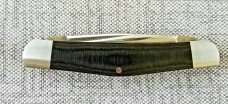 Jeff Mitchell Custom Muskrat Knife,slip, .3.75",Cpm-154,black linen micart,filework, clip & wharnie 