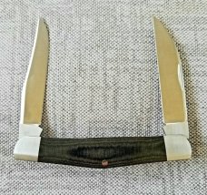 Jeff Mitchell Custom Muskrat Knife,slip, .3.75",Cpm-154,black linen micart,filework, clip & wharnie 