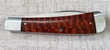 Jeff Mitchell Custom Wharnie Trapper Knife,slip, 4.25",Cpm-154,Snakewood,filework, clip & wharnie 