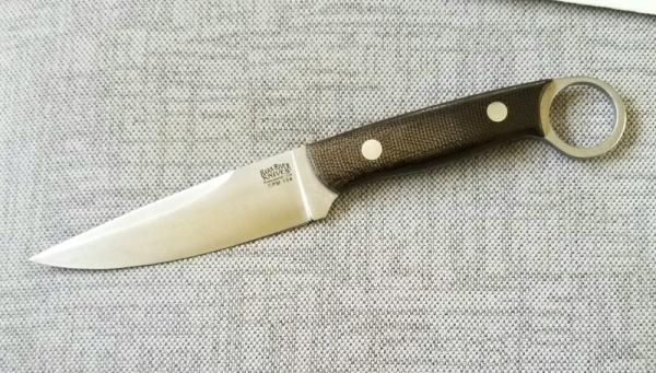 Bark River Donnybrook, 3.75" CPM-154 Plain Blade, OD Green Canvas Micarta ,upgraded sheath 