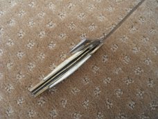 LARGE Two blade Pocket KNIFE  With CAMEL BONE SCALES