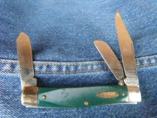 Vintage COLONIAL STOCKMAN Large 3-Blade Folding POCKET KNIFE Made in the USA!!!
