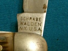 VINTAGE SCHRADE WALDEN NY USA 855 CRAFTSMAN STOCKMAN JACK PEN FOLDING POCKET KNIFE KNIVES OLD