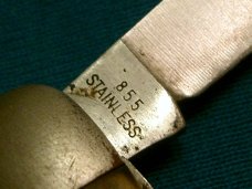 VINTAGE SCHRADE WALDEN NY USA 855 CRAFTSMAN STOCKMAN JACK PEN FOLDING POCKET KNIFE KNIVES OLD