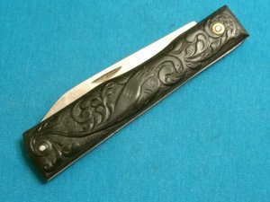 VINTAGE PAVLOVO USSR HUNTING SKINNING FOLDING POCKET JACK SURVIVAL BIG LARGE KNIFE KNIVES OLD