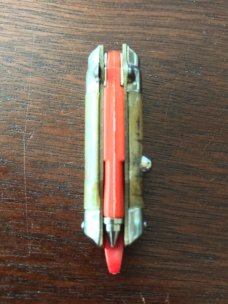 Farfalli Miniature Switchblade Pen Keychain, Bambi Model, Unused 