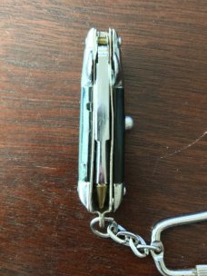Hex Miniature Switchblade Pen Keychain, Cactus Bolsters, Light Use 