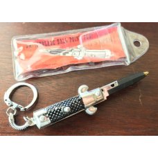 Switchblade Pen Keychain Stiletto, Cactus Bolsters, Marked Hong Kong, With Original Packaging