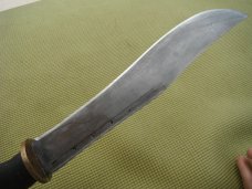 Large Custom Handmade Chopper/Bowie Knife. Very SHARP! 11.5" Blade, Wood Handle, 16.5" OAL