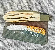 Steve Vanderkolff Mammoth Ivory,3.75 swayback, he uses dot system for pulls. CPM-154,heavier build 