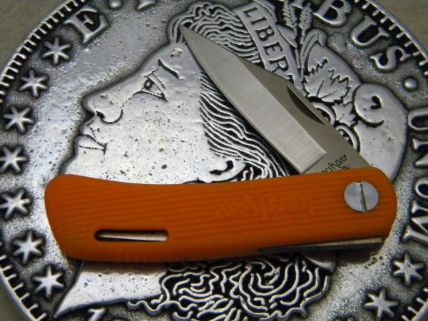 Kershaw D.W.O. By Kai Japan Model 3000 Orange Lockback Knife