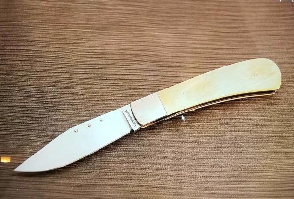 Steve Vanderkolff Interior Mammoth Ivory, 4" clip, bolsters ,dot system  pulls. CPM-154 rare irradec