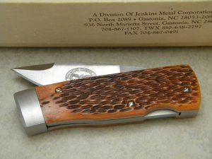 Bench Mark Knives USA Bone Rolox System Slide Open Knife & Pouch in Box