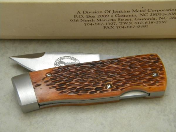 Bench Mark Knives USA Bone Rolox System Slide Open Knife & Pouch  in Box