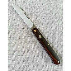 JH Lloyd custom Shadow Spear in desert ironwood 52100 425quot closed Texas Star Shield