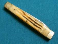 VINTAGE FROST FLYING FALCON JIGGED BONE LOCKBACK HUNTING SKINNING FOLDING HUNTER POCKET KNIFE KNIVES