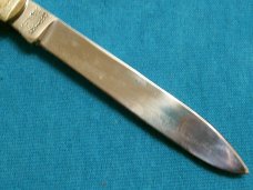 VINTAGE FROST FLYING FALCON JIGGED BONE LOCKBACK HUNTING SKINNING FOLDING HUNTER POCKET KNIFE KNIVES