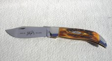 CASE XX USA VINTAGE - MINT 1965/69 INDIA SAMBAR STAG 5172 CLASP BULLDOG KNIFE IN ORIGINAL WOODEN BOX