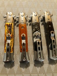 3 stilettos knives 1 comb set 