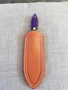 Bark River Wasp 2 Dagger, 3.75"  3V-CPM- Rare Purple Dragon Scale with original magnetic sheath, NIB