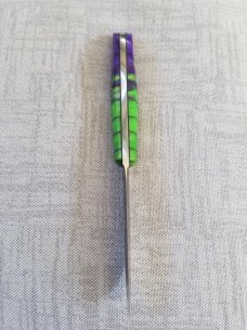 Bark River Wasp 2 Dagger, 3.75"  3V-CPM- Rare Purple Dragon Scale with original magnetic sheath, NIB