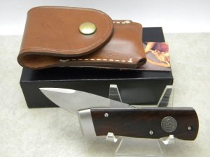Bench Mark Knives USA Cocobolo Rolox System Slide Open Knife & Pouch NIB